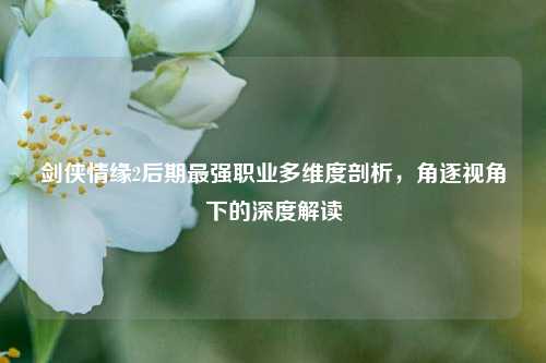 剑侠情缘2后期最强职业多维度剖析，角逐视角下的深度解读
