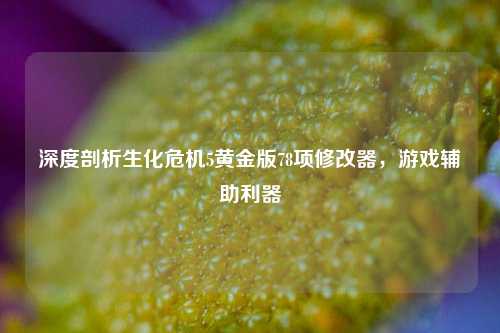 深度剖析生化危机5黄金版78项修改器，游戏辅助利器