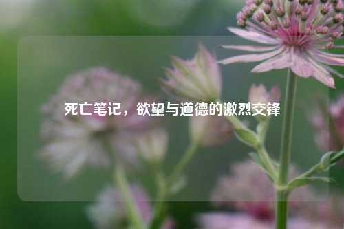 死亡笔记，欲望与道德的激烈交锋