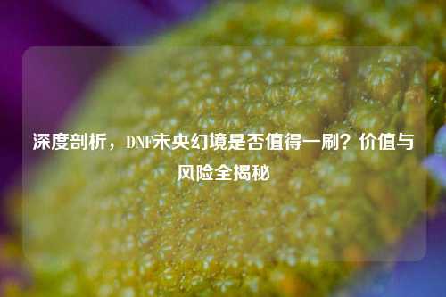 深度剖析，DNF未央幻境是否值得一刷？价值与风险全揭秘