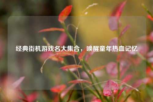 经典街机游戏名大集合，唤醒童年热血记忆
