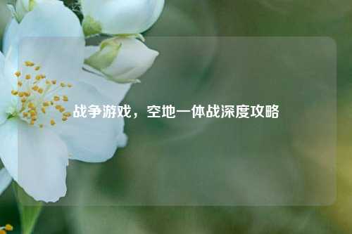 战争游戏，空地一体战深度攻略